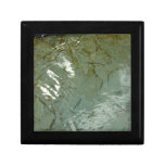 Water-Covered Rock Slab Nature Photo Gift Box