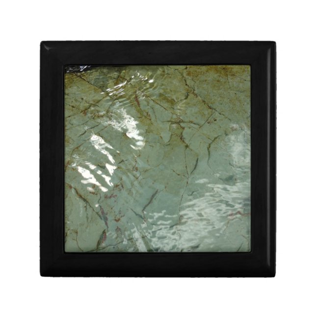 Water-Covered Rock Slab Nature Photo Gift Box (Front)
