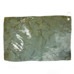 Water-Covered Rock Slab Nature Photo Golf Towel