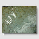 Water-Covered Rock Slab Nature Photo Guest Book