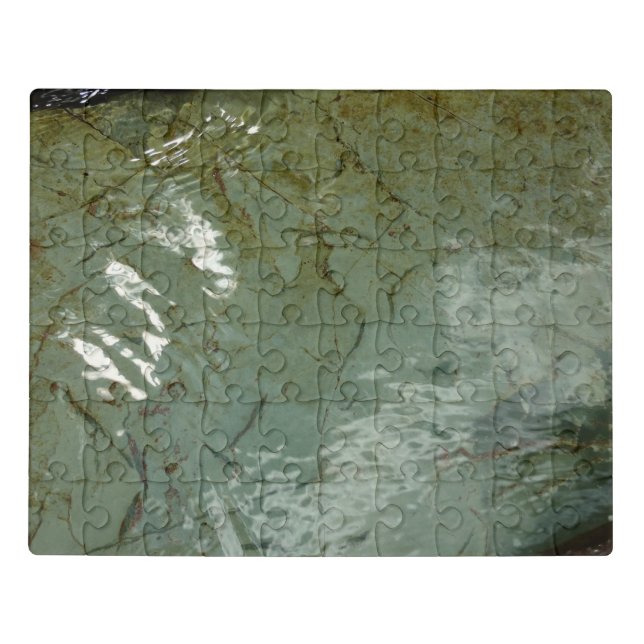 Water-Covered Rock Slab Nature Photo Jigsaw Puzzle (Puzzle Horizontal)