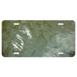 Water-Covered Rock Slab Nature Photo License Plate