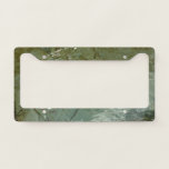 Water-Covered Rock Slab Nature Photo License Plate Frame