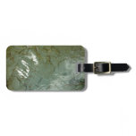 Water-Covered Rock Slab Nature Photo Luggage Tag
