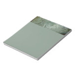 Water-Covered Rock Slab Nature Photo Notepad