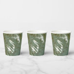 Water-Covered Rock Slab Nature Photo Paper Cups