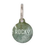 Water-Covered Rock Slab Nature Photo Pet ID Tag