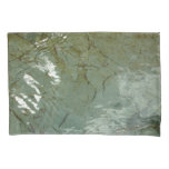 Water-Covered Rock Slab Nature Photo Pillow Case