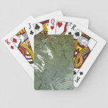 Water-Covered Rock Slab Nature Photo Playing Cards