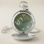Water-Covered Rock Slab Nature Photo Pocket Watch