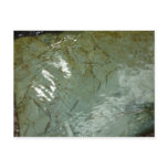Water-Covered Rock Slab Nature Photo Postcard