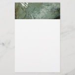 Water-Covered Rock Slab Nature Photo Stationery