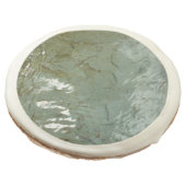 Water-Covered Rock Slab Nature Photo Sugar Cookie (Angled)