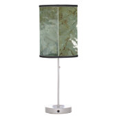 Water-Covered Rock Slab Nature Photo Table Lamp (Back)