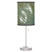 Water-Covered Rock Slab Nature Photo Table Lamp (Left)