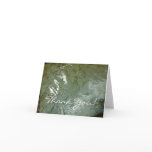 Water-Covered Rock Slab Nature Photo Thank You Card