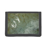 Water-Covered Rock Slab Nature Photo Trifold Wallet