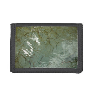 Water-Covered Rock Slab Nature Photo Trifold Wallet