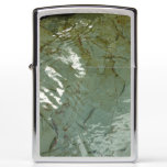 Water-Covered Rock Slab Nature Photo Zippo Lighter
