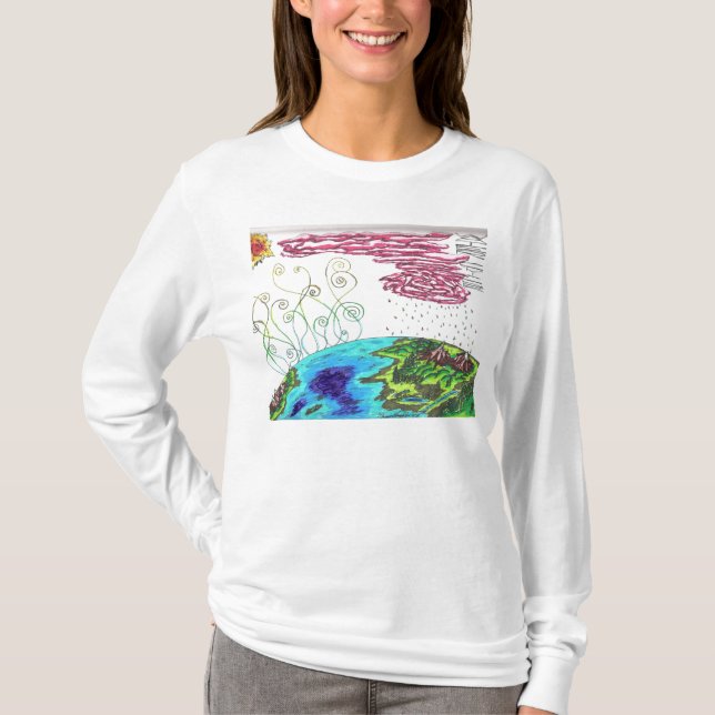 Water Cycle Hoodie T-Shirt (Front)