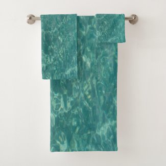 Water Design In Caribbean Sea Bath Towel Set