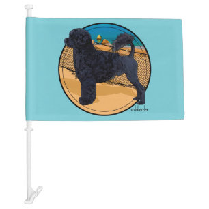 Water Dog Algarve Car Flag