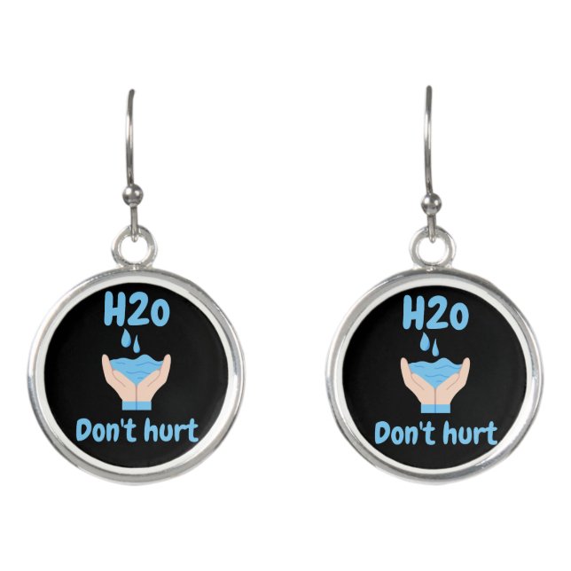 water don't hurt earrings (Front)