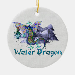 Water Dragon Ceramic Ornament