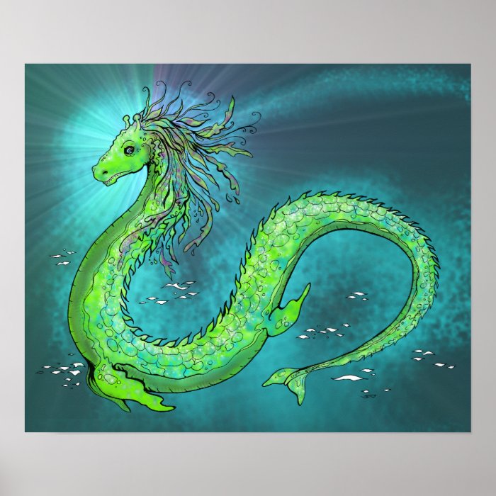 Water Dragon Print