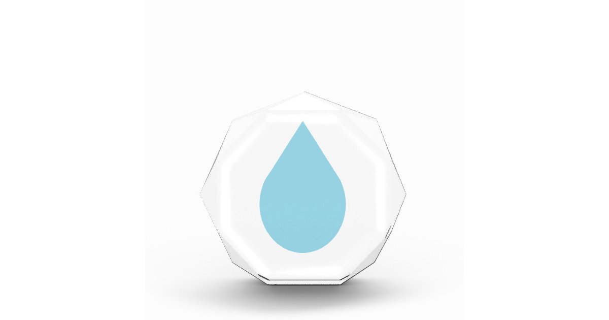 Water Drop Acrylic Award Zazzle