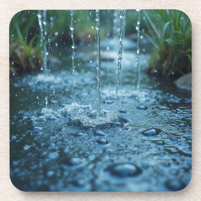  water drop beverage coaster (Front)