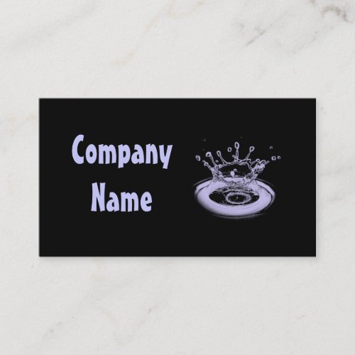 Water Drop Business Card Templates