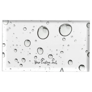 Water Drop Custom Name Place Card Holder