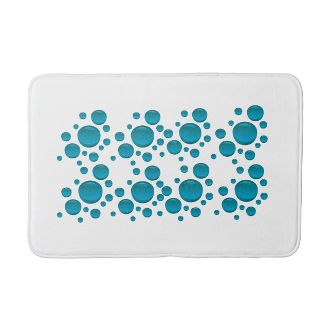  Water Drop Design Bath Mat (Front)