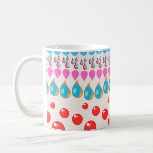 Water drop design  coffee mug