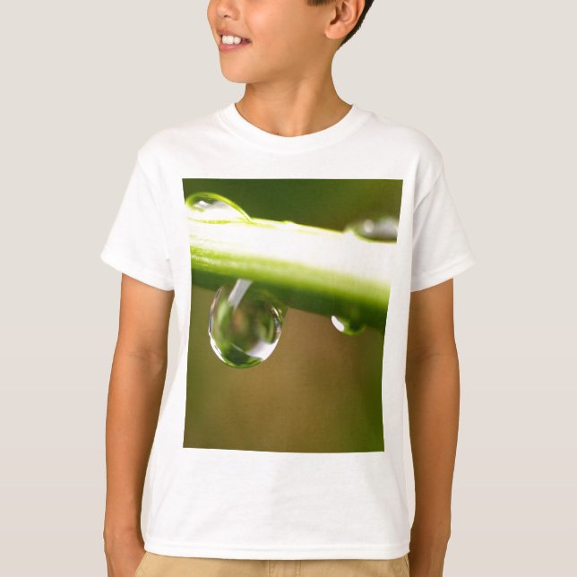 water drop on leaves T-Shirt (Front)
