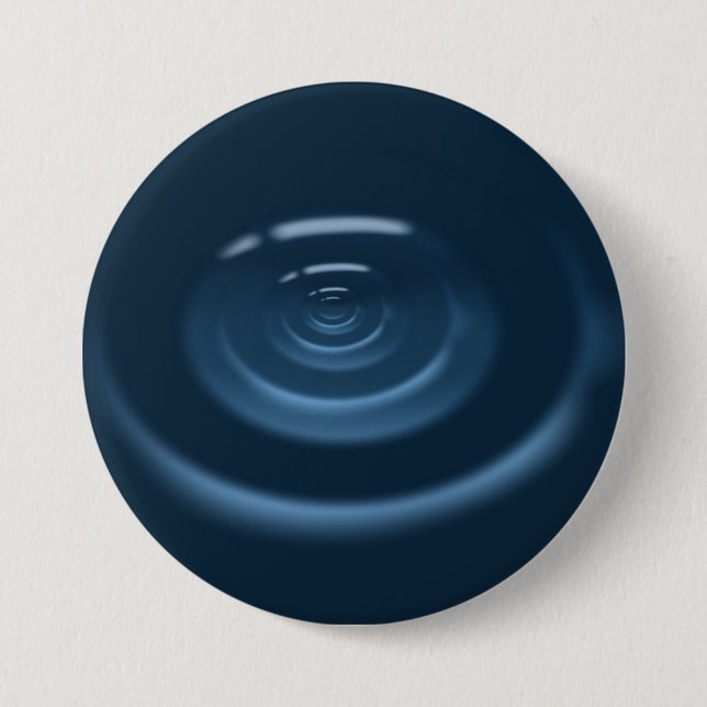 Water Drop Pinback Button (Front)