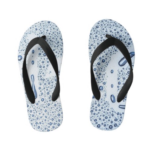 Water Drop Splash H2O Kids Flip Flops