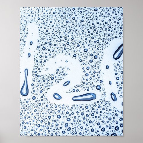 Water Drop Splash H2O Poster