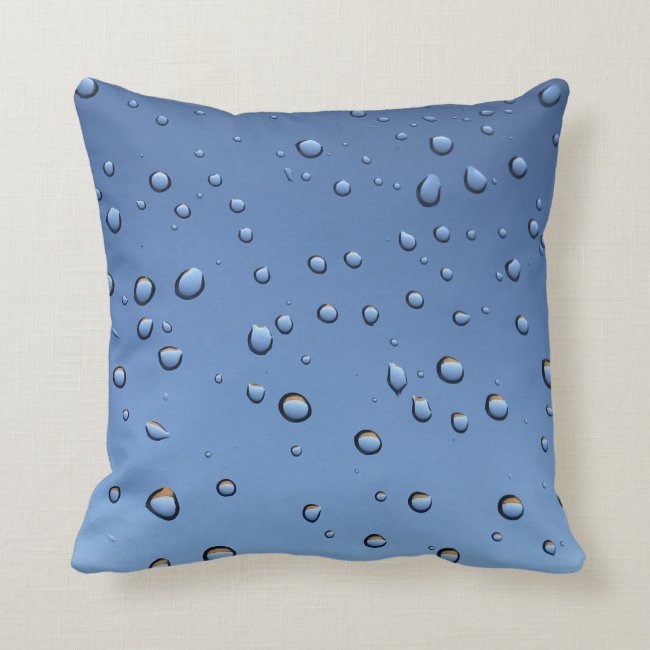 Water drop splash wet Throw Pillow