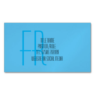 water drop splashing blue ripples splash business card magnet