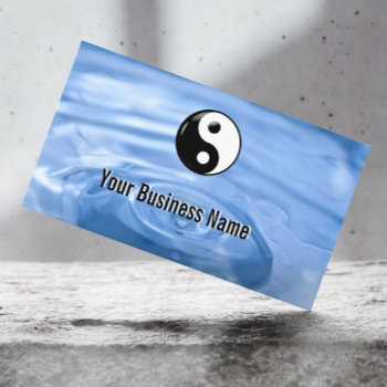 Water Drop Yin Yang Business Card by cardfactory at Zazzle