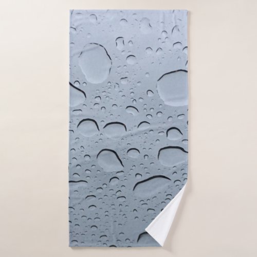 Water Droplet Abstract Crystal Clear Patterns Cool Bath Towel