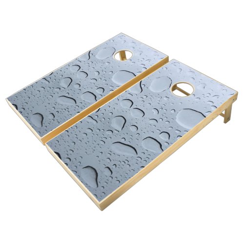 Water Droplet Abstract Crystal Clear Patterns Cool Cornhole Set