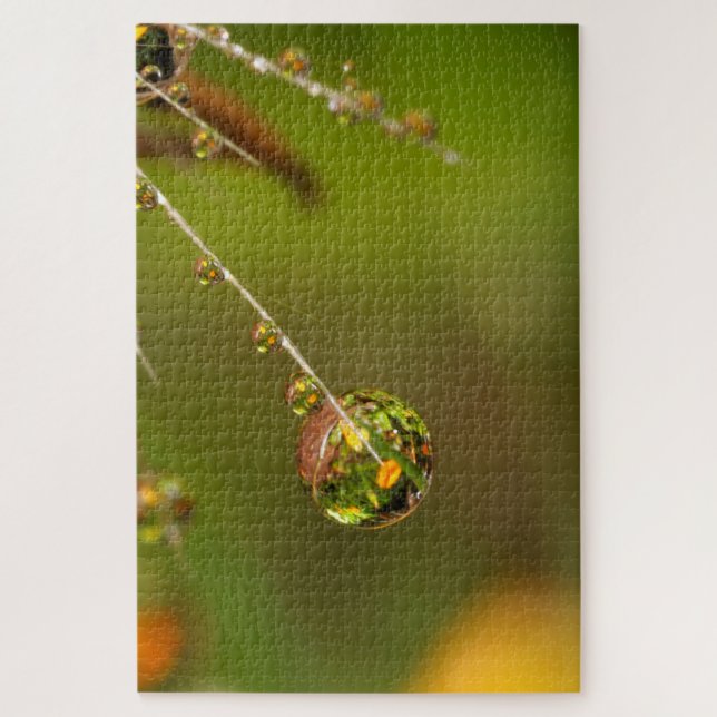 Water Droplet Close Up Jigsaw Puzzle (Vertical)