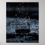 Water Droplet Digital Wallpaper Poster