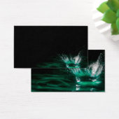 Water droplet splash on black background (Desk)