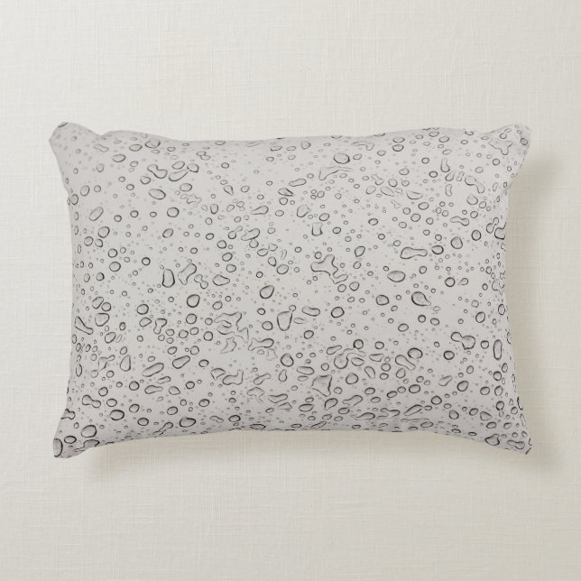 Water droplets accent pillow (Front)