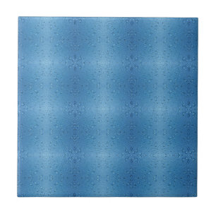 Water Droplets Against Blue Sky Ceramic Tile