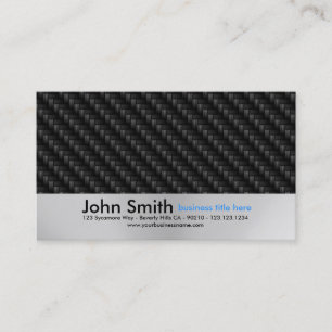 Water Droplets Brushed Metal Design business card